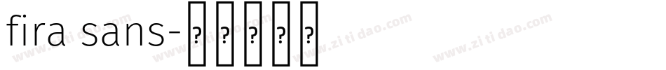 fira sans字体转换
